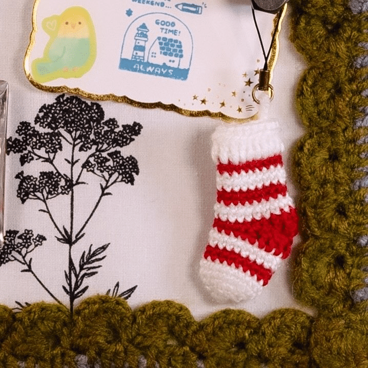 12月の編みlog 初めての編みクリスマスカピ子