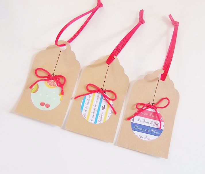 100均アイテムで簡単タグの作り方♪その２とりどり