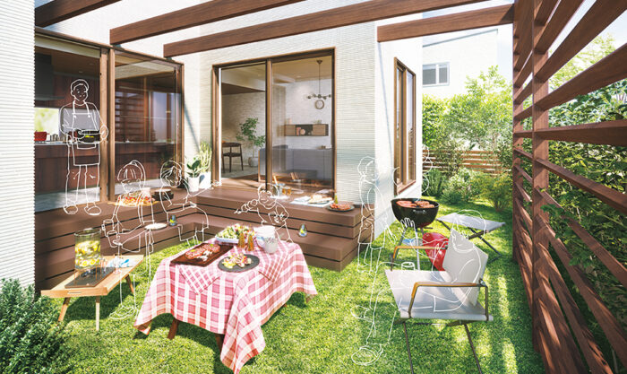 ガーデンパーティー BBQ アウトドア 庭 庭食のイラスト素材5474546- PIXTA