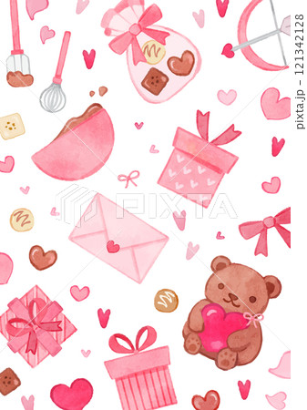 ハートの背景無料イラスト素材素材ラボ