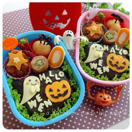 ハロウィンキャラ弁☆かぼちゃおばけ