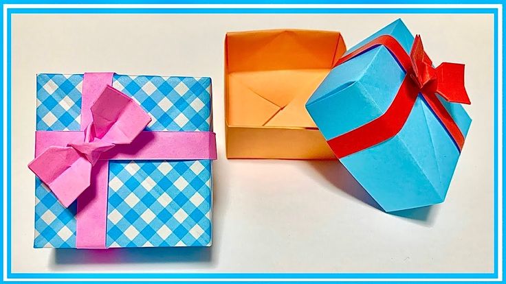 簡単な折り紙プレゼントボックスの作り方