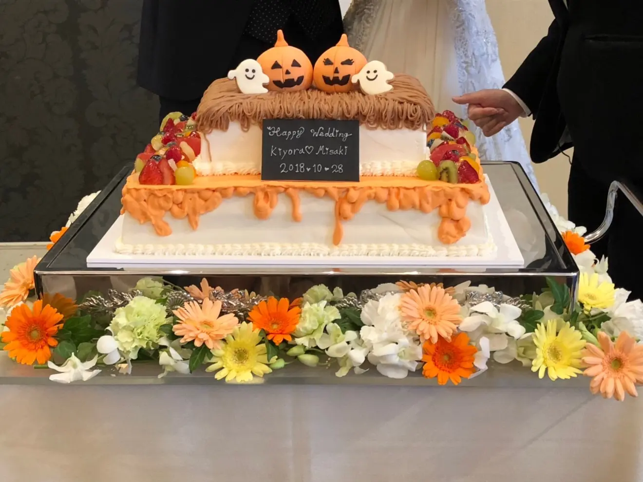 今日の結婚式！ハロウィン風！ﾎﾃﾙｸﾗｳﾝﾊﾟﾚｽ甲府ブログ