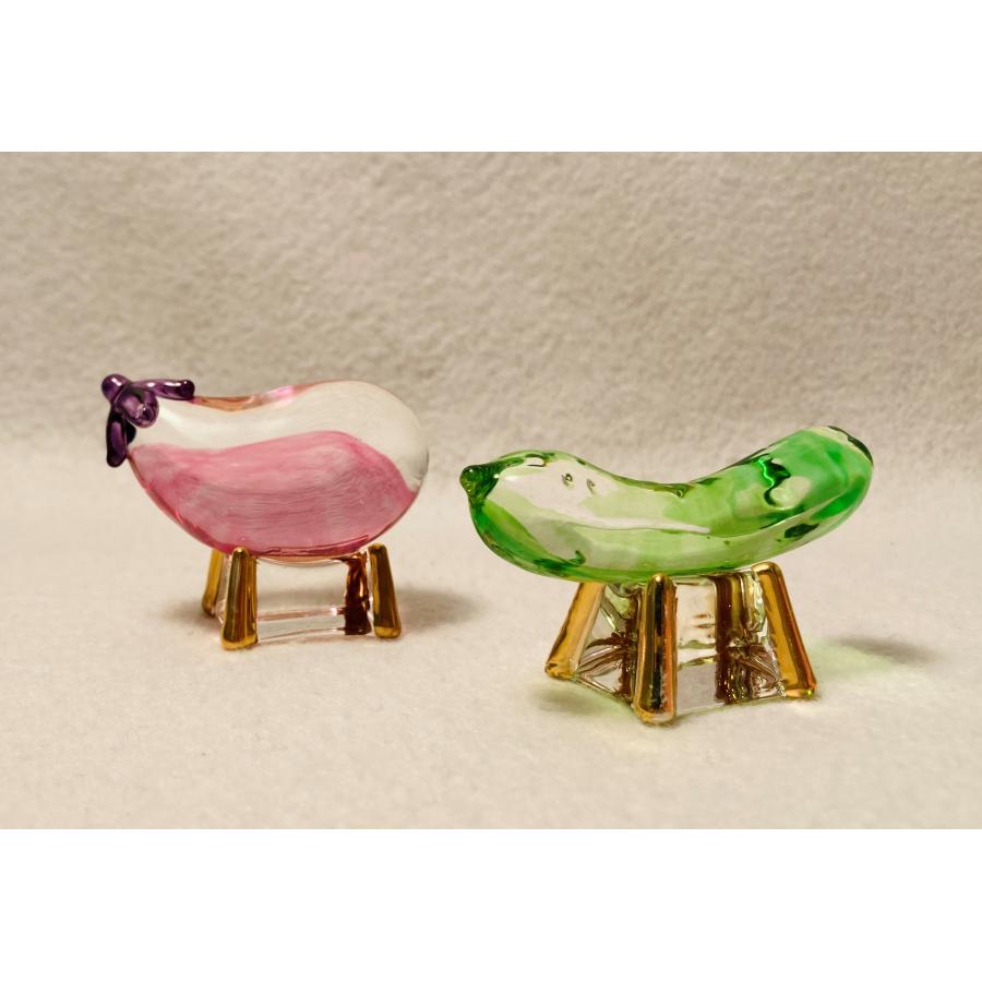 10％ポイント還元 ペット用 虹色 クリスタル 精霊馬 ガラス お盆供養 お盆飾り きゅうり なす 虹の橋 57-139 cobj 送料無料