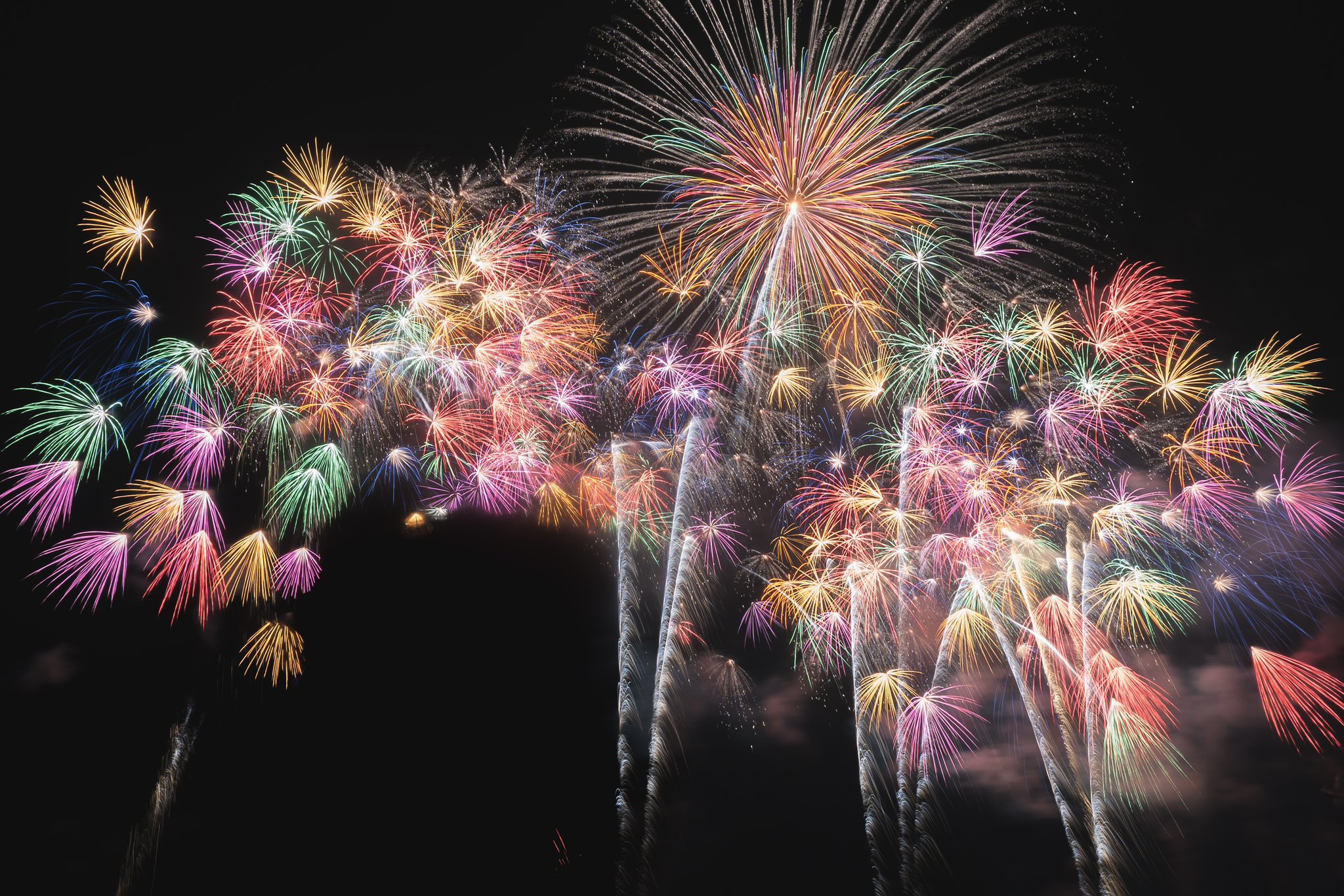 津田から「京都芸術花火2024」みえてる - 枚方つーしん