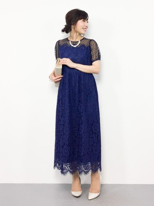 このネイビーのドレスに合う、バッグと靴、そして羽織 コートorショール の色を- Yahoo!知恵袋