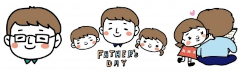 父の日手描きイラスト - No: 414394無料イラスト・フリー素材なら「イラストAC」