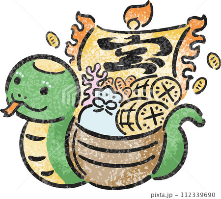 子ども向け年賀状、キッズデザイン年賀状のイラスト制作しました。未年、へび年のキャラクターをかわいく描いてみました。子供向けのかわいい年賀状 承ります。子供向けイラストレーターminspice。かわいい子どもイラスト、幼児イラストから家族向けイラストまで。保育