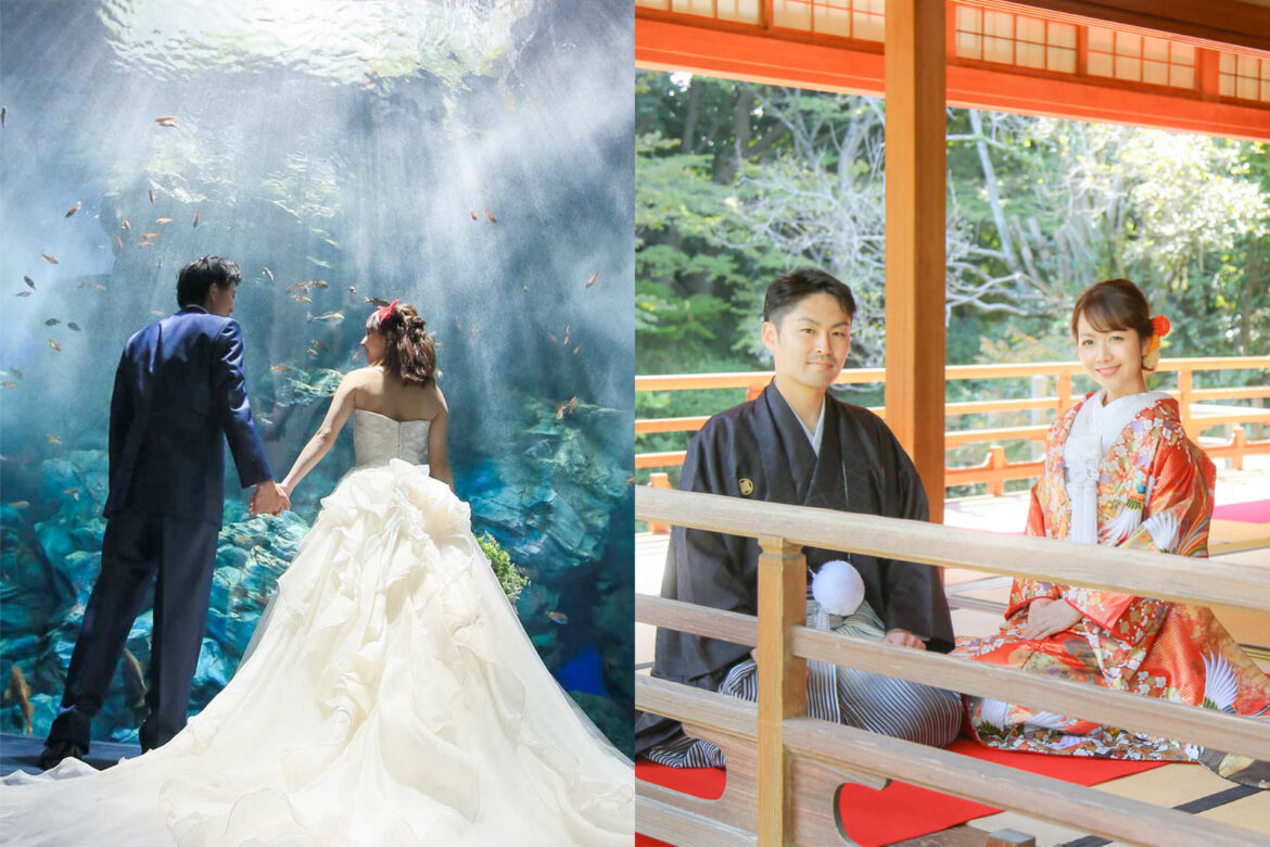 新春お年玉企画 夢の水族館ウェディング Aquarium Weddingザ・ロイヤルクラシック福岡 マリンワールド