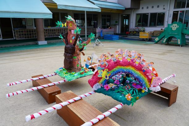 手作りおみこしベネッセの保育園