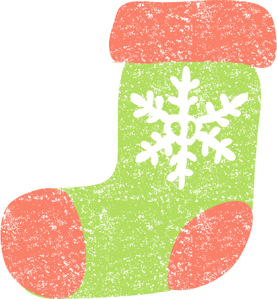 クリスマス＿ソックス＿赤＿雪結晶 - 商用OK!フリー素材集「ナイスなイラスト」