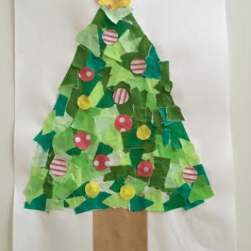 クリスマス壁面『サンタと星のプレゼント』イラストレーター イシグロフミカnowanowanかわいい保育のイラスト・壁面