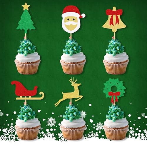 Amazon.co.jp:BEAUTY PLAYER ケーキトッパー クリスマス ケーキ飾り カップケーキトッパー ケーキ挿入 ケーキインサートかわいい ケーキデコレーション ケーキピック 木製 アクリル製ケーキ飾り付け クリスマス 飾り クリスマスケーキ サンタロール 果物 お菓子 お弁当用