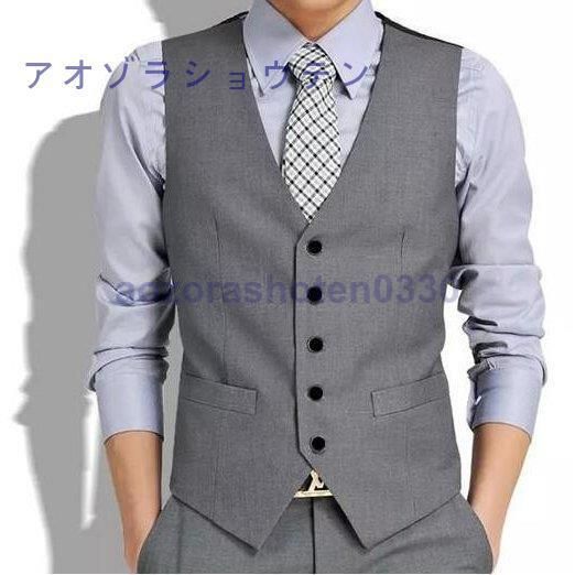ベスト メンズ ジレ 男性用 マンダリンカラー ヘリンボーン柄 スリムフィット 結婚式 披露宴 二次会 フォーマル 礼服 ビジネス パーティ 新郎ウェディング ブライダル ポリエステル リバーシブル フォーマルベスト ブラック×グレーP.S.FA公式通販
