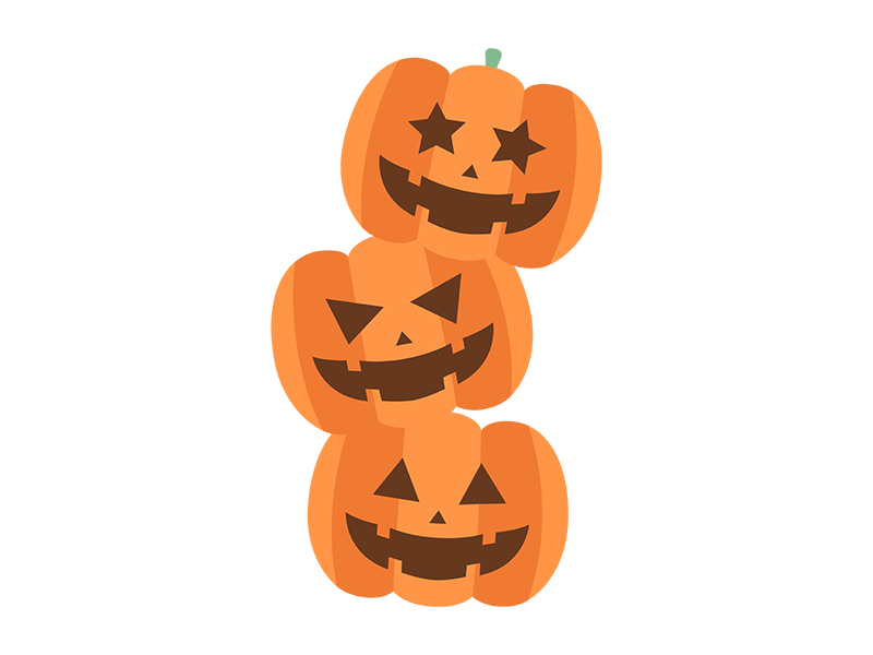 ハロウィン かぼちゃ お化け アイコンのイラスト素材191266554- イメージマート