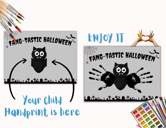 10 1 可愛いおててとあんよでつくる、手形足形アート☆～ハロウィン～えひめママハウス