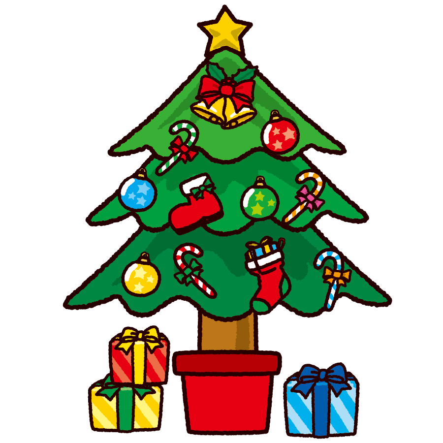 シンプルでかわいペン画風 クリスマスイラスト制作例 A249イラスト工房