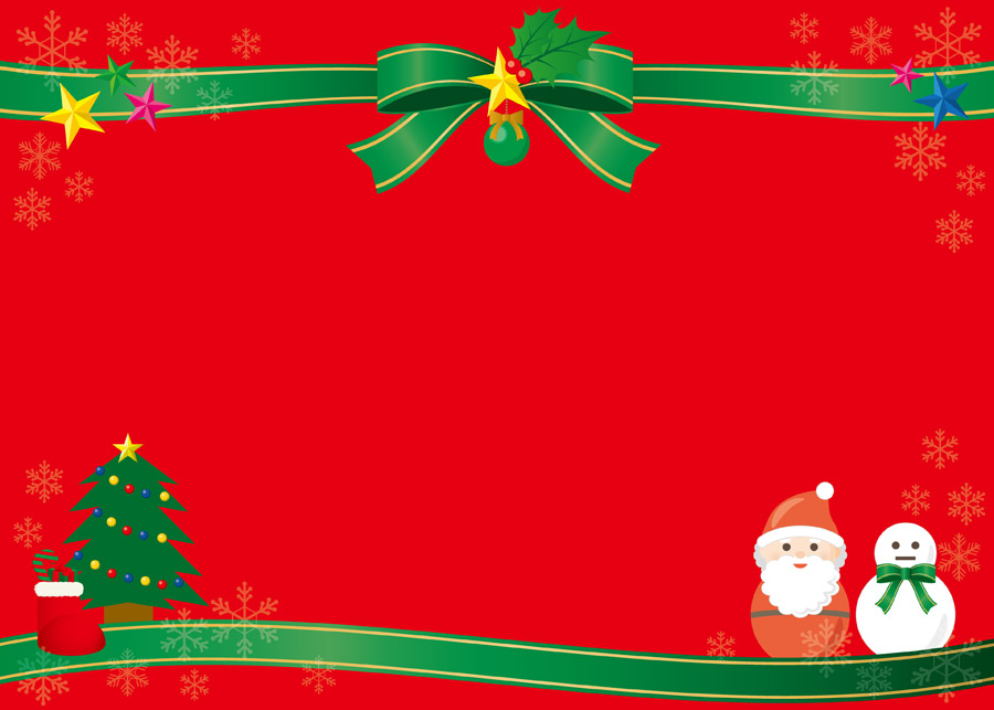 クリスマスの音楽のフレーム素材 タテ無料イラスト素材素材ラボ