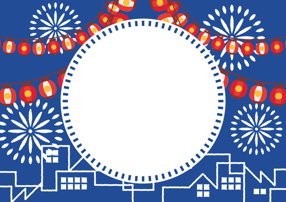 青い花火夏祭り花火大会ポスター テンプレート素材、商用著作権の画像 - Lovepik