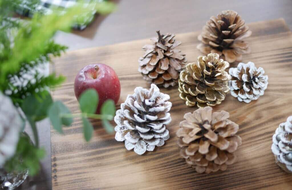 DIY クリスマスの準備🎄松ぼっくりツリーpine cone tree