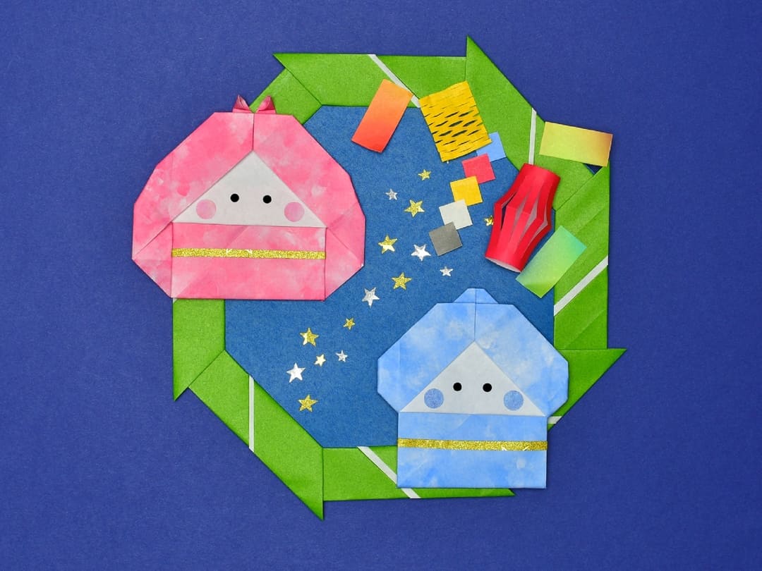 おりひめ＆ひこぼしリース〜七夕リースでお部屋を飾ろう〜保育と遊びのプラットフォーム ほいくる