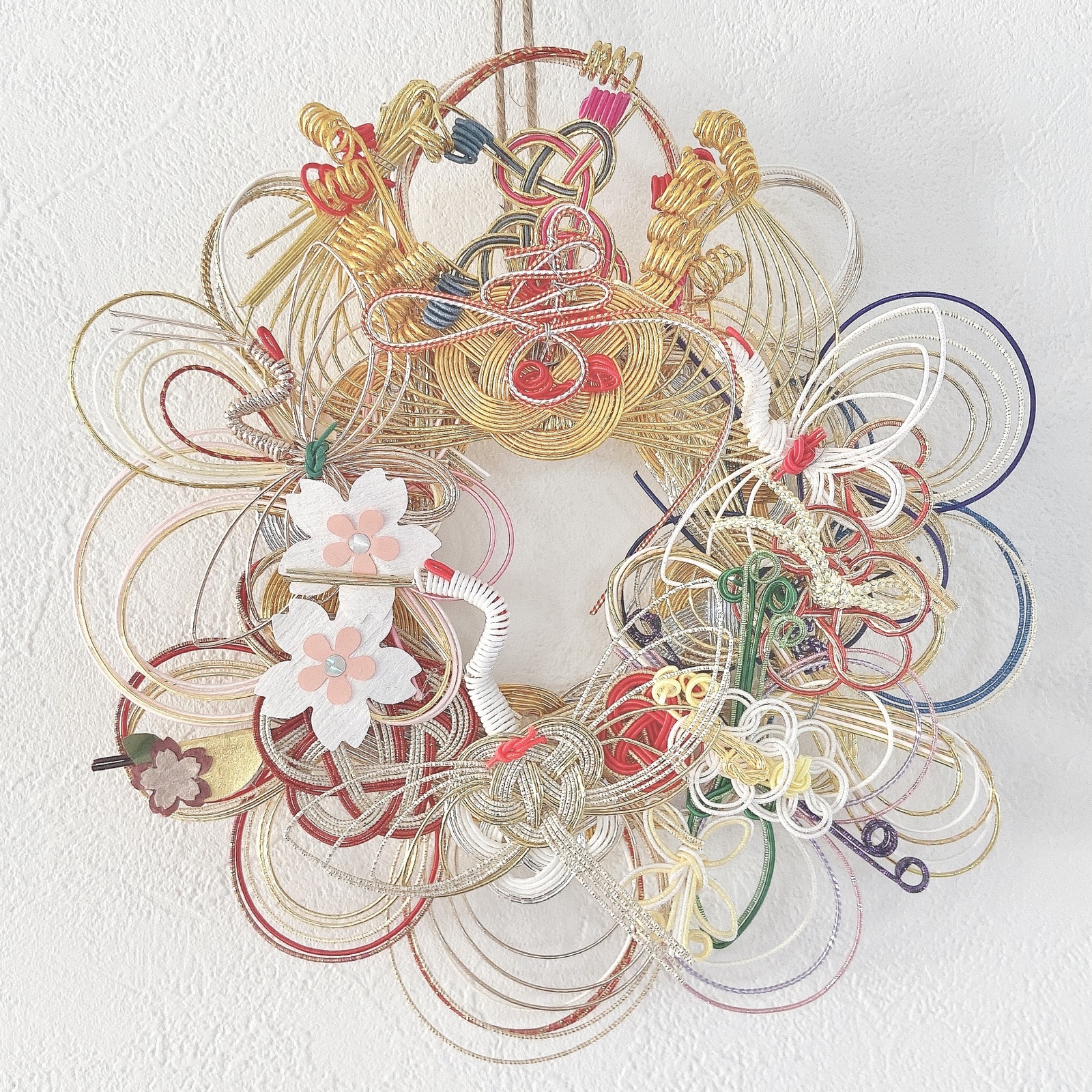 水引リース：結婚式のご祝儀袋で手作り☆*° - コケピハウスminne byGMOペパボ 国内最大級のハンドメイド・手作り通販サイト