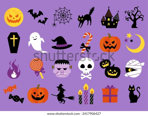 ハロウィンのイラストセット イラスト素材5643543- フォトライブラリ