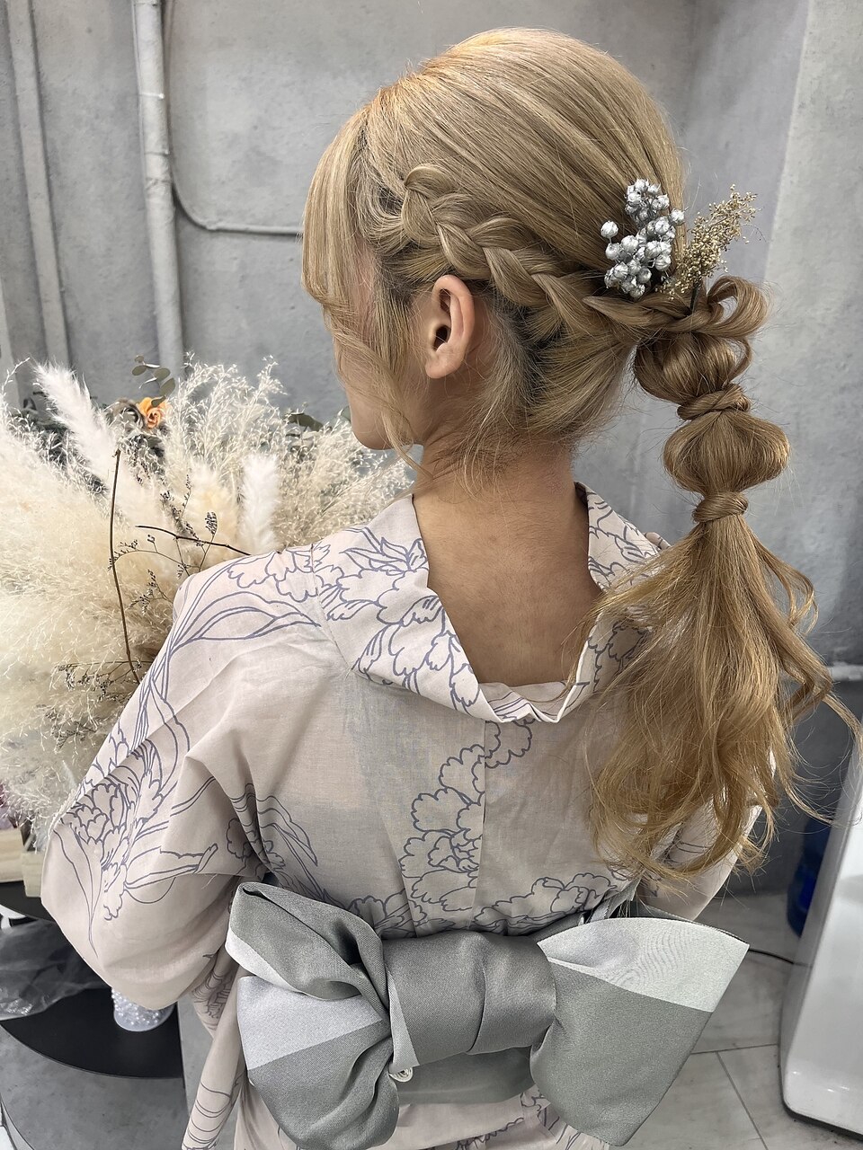浴衣や着物の髪型に!! ヘアアレンジロング 花火大会＆お祭りYukata fireworks hairdo