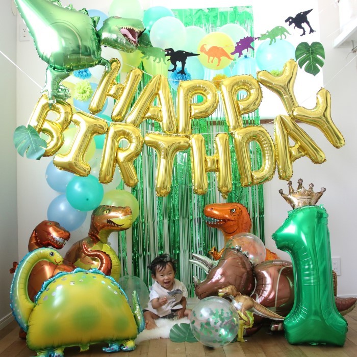 誕生日 ガーランド 飾り付け バースデー 2歳 ナンバーバルーン バルーン