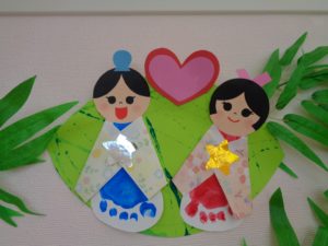七夕工作 0・1・2才さんの七夕かざり♪DIY dolls of the star festival for babies☆