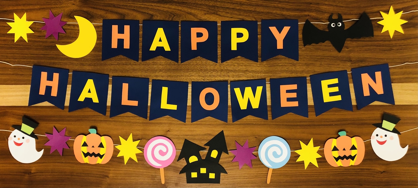 折り紙で部屋飾りにハロウィンハニカムボールを手作り♪大きなサイズは子どもと作れて可愛いよちょちょいの工作部屋