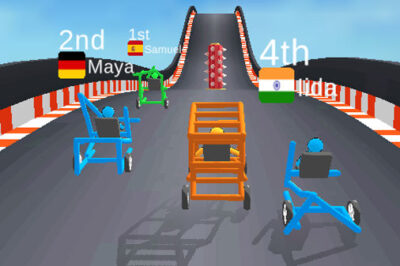 画像ギャラリー米俵が宙を舞う？ 子どもの遊びがルーツの「ボックスカートレース」、大マジメに暴走！ 写真49枚乗りものニュース