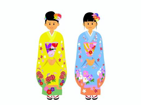 着物 正月の写真素材写真素材なら「写真AC」無料 フリー ダウンロードOK