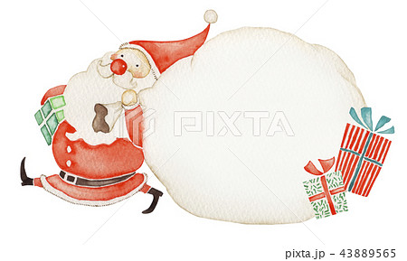 ペンギンとリスが描かれた北欧風クリスマスメッセージカードの無料メッセージカードテンプレート 17147 - デザインAC