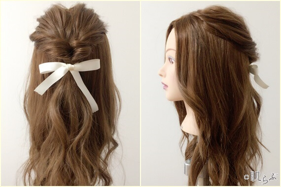 ⭐クリスマスカラーリボンでクリスマスヘア⭐☆毎日変化KIDSヘアアレンジ☆