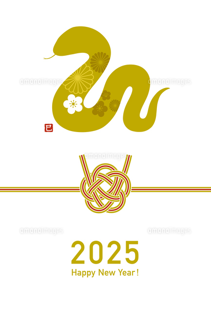 おしゃれ！のし紙 水引 2021年の年賀状の無料テンプレート💗無料ダウンロード「かわいい」雛形・テンプレート素材