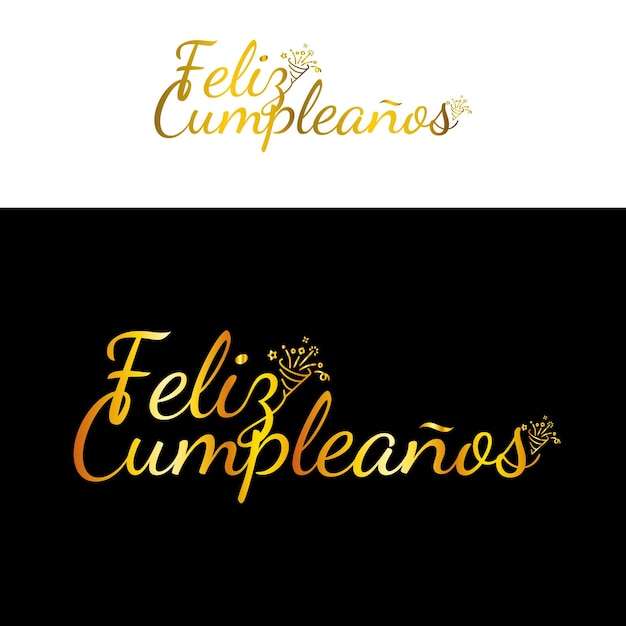 Feliz Cumpleanosはスペイン語のハッピーバースデーハンドlettering.Happy birthday card withgold」のベクター画像素材 ロイヤリティフリー2226097113Shutterstock