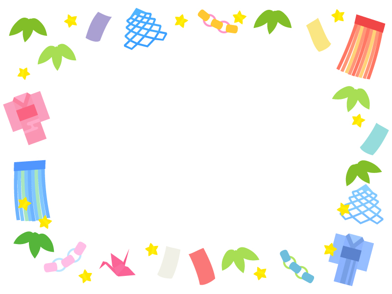 七夕祭りフレームのイラスト素材FYI04300770ストックフォトの Qlean Market キュリンマーケット