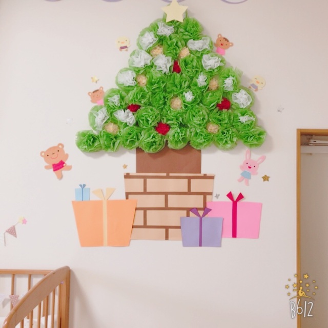 クリスマスツリー手作りおしゃれ壁飾り！DIYアイディア特集ウォールステッカー クリスマス, クリスマス 部屋飾り