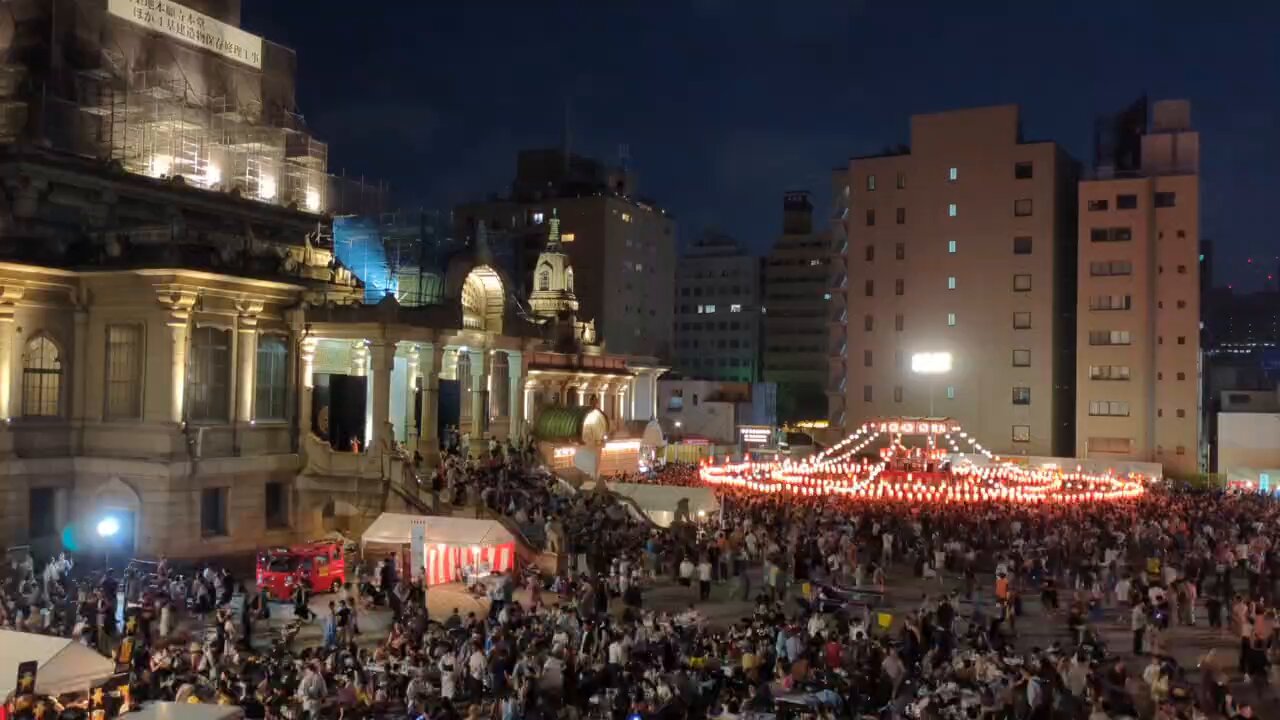 🏮築地本願寺納涼盆踊り大会🏮 最終日、はじまります❣️築地本願寺築地本願寺派盆踊り夏祭り太鼓銘店グルメ夏櫓浴衣
