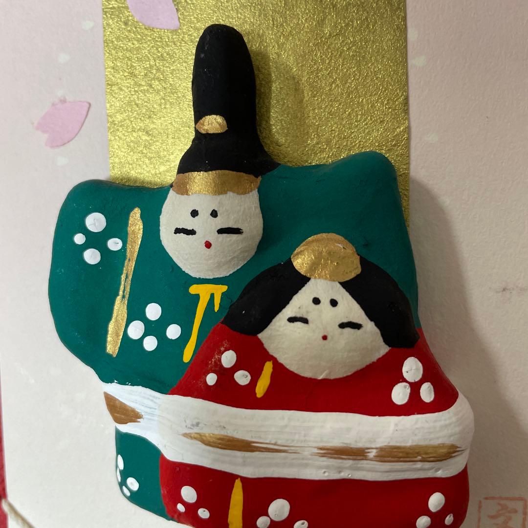 紅型タペストリーひな祭り・桃の節句 L初節句祝い・出産祝いの贈り物に