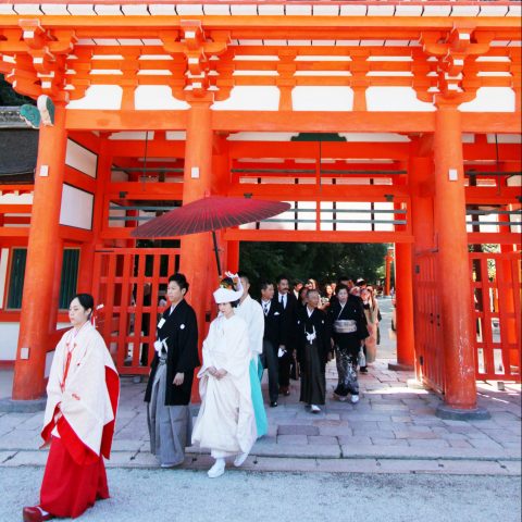 岡崎神社京都・左京区 少人数挙式・家族婚なら家族挙式