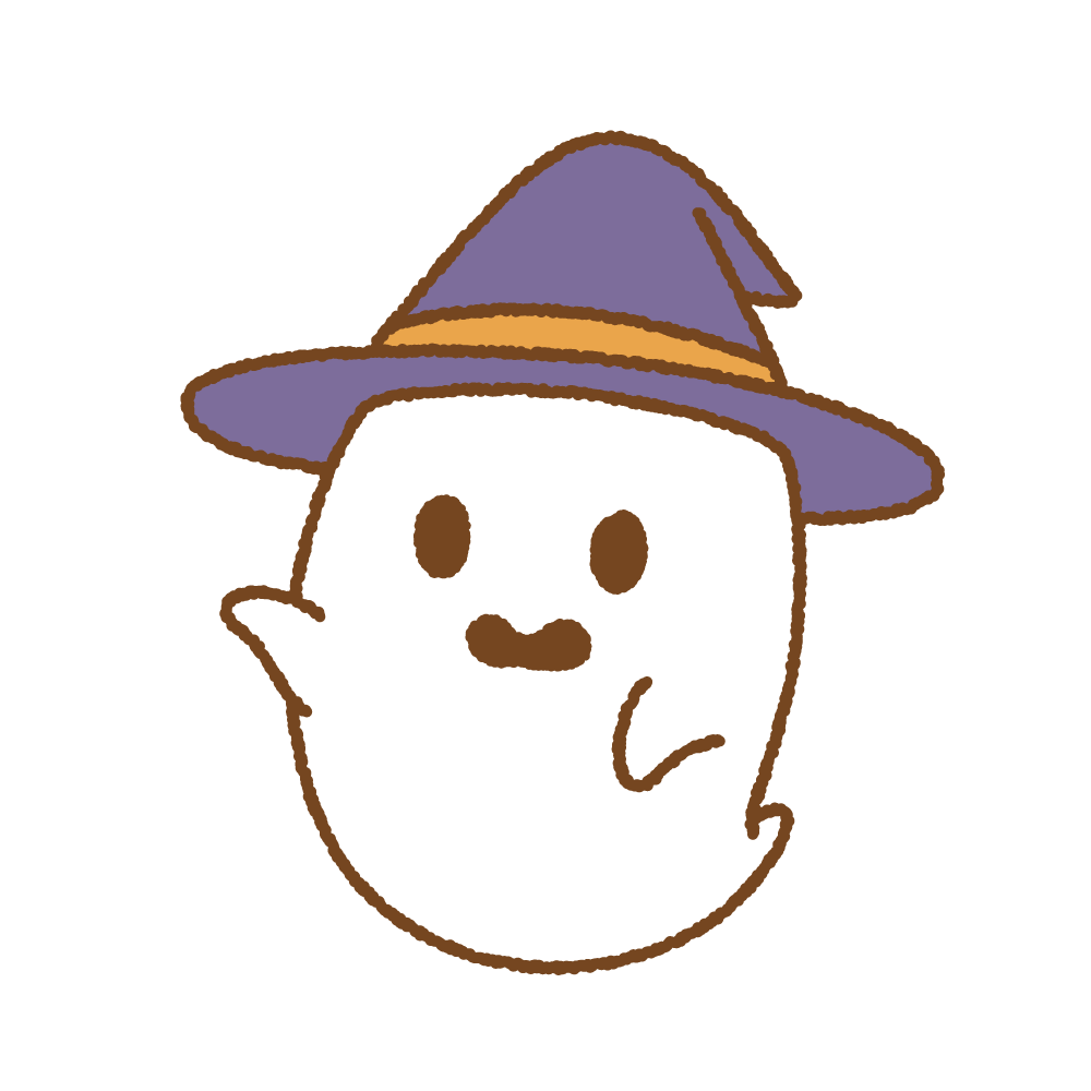 ハロウィン☆Halloween☆おばけ：イラスト無料