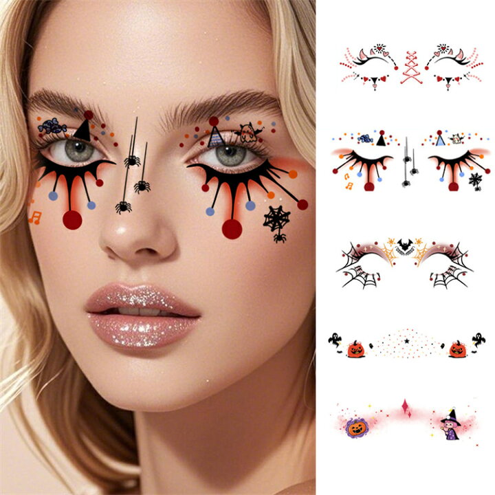 Amazon.co.jp: メイク ラインストーン フェイスシール キラキラ ラインストーン ラインストーンステッカー 6枚セット 3D 光るキラキラ シール 自己粘着性 顔面デコ デコパーツ 貼り付け可能 ネイルアートパーツ フェイスステッカー DIY用品C: ビューティ