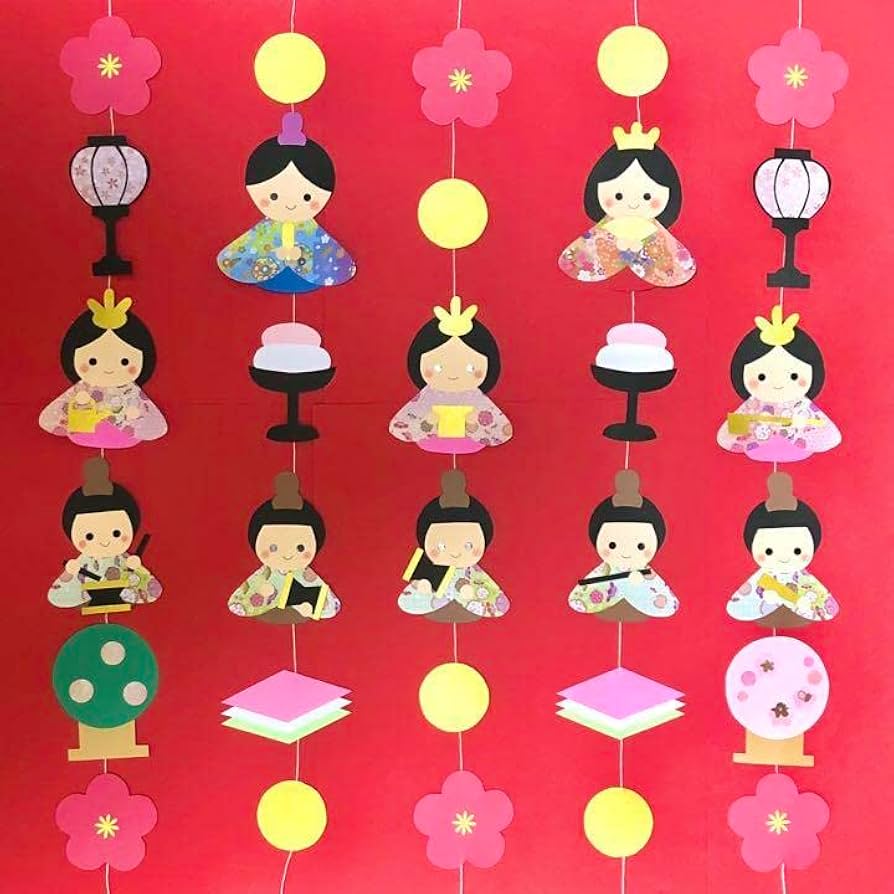 ひな祭りの手作り飾り♪ 簡単＆おしゃれな製作アイデアを保育士＆ママ向けに紹介！HAPPY BIRTHDAYCRAFTS ハピバクラフト 〜誕生日の飾り付けや手作りメッセージカードのお店