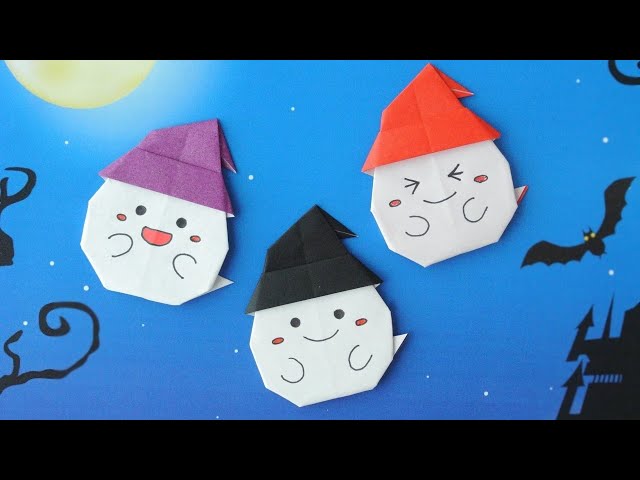 ハロウィン折り紙 簡単可愛いサンリオおばけ👻まとめ折り紙sanrioハロウィン