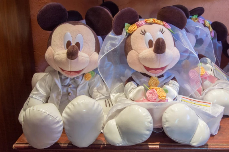 結婚式レポ徐々に して行こうと思います❤ ～受付スペース～ . 📍welcomeガーランド 📍ミッキーミニートピアリー 📍受付サイン📍ミッキーミニー人形卒花嫁 ７月挙式 夏 2016夏婚 ディズニー風ウェディング ディズニーウェディングdiy ディズニー風 ディズニー