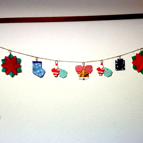 折り紙ガーランド☆クリスマス☆