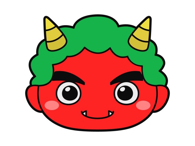 節分 鬼のお面製作 乳児も楽しめる色画用紙を使ったお面の作り方