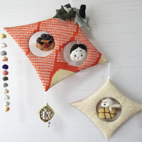 工作ネタ 節分飾りじゃばら折り鬼Traditional JapaneseDecorations ２月壁面飾り高齢者レク・作業療法OT・デイ・保育おりがみorigami DIY